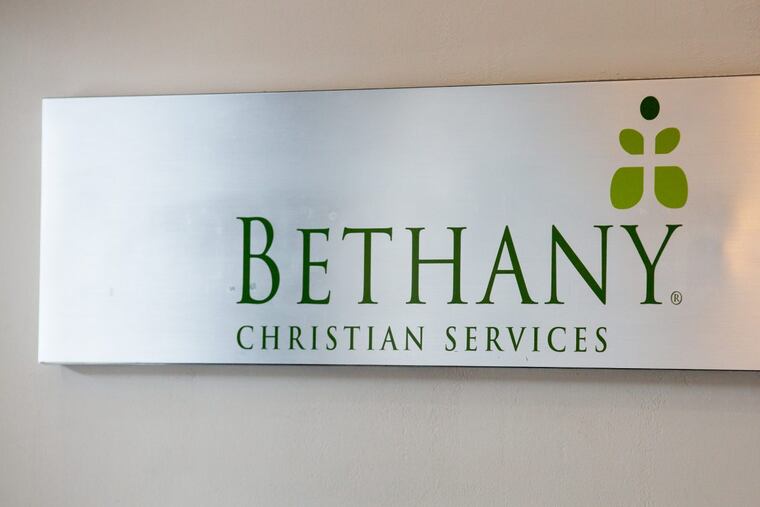 A sign for Bethany Christian Services in Jenkintown. The organization is one of two foster care providers that don’t work with LGBT people for religious reasons. JESSICA GRIFFIN / Staff Photographer.